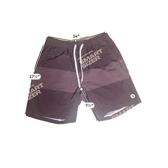 Vuori Athletic KORE Performance Shorts Lined Drawstring Activewear burgundy sz S - Picture 4 of 4